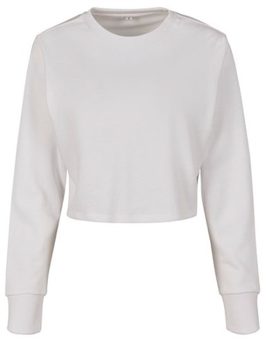 B-BY131-Ladies Terry Cropped Crew